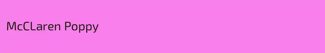 McCLaren Poppy